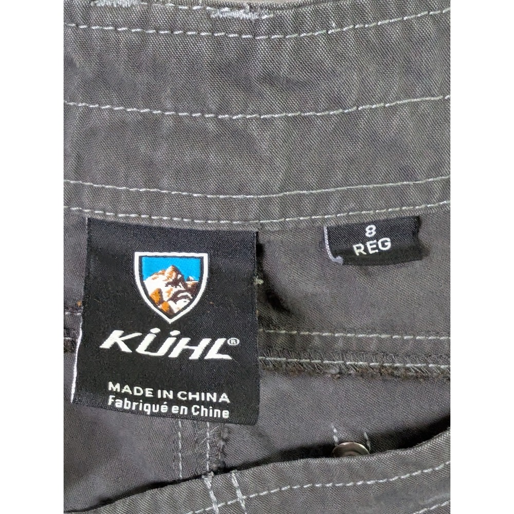Kuhl Hiking Pants Womens 8 Regular Gray Articulated Knee Cotton Blend - Picture 2 of 9